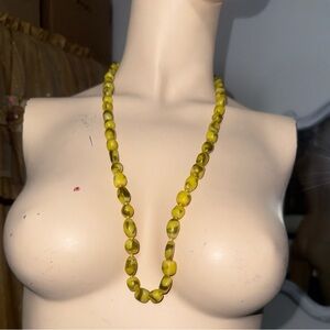 Yellow Beaded Necklace